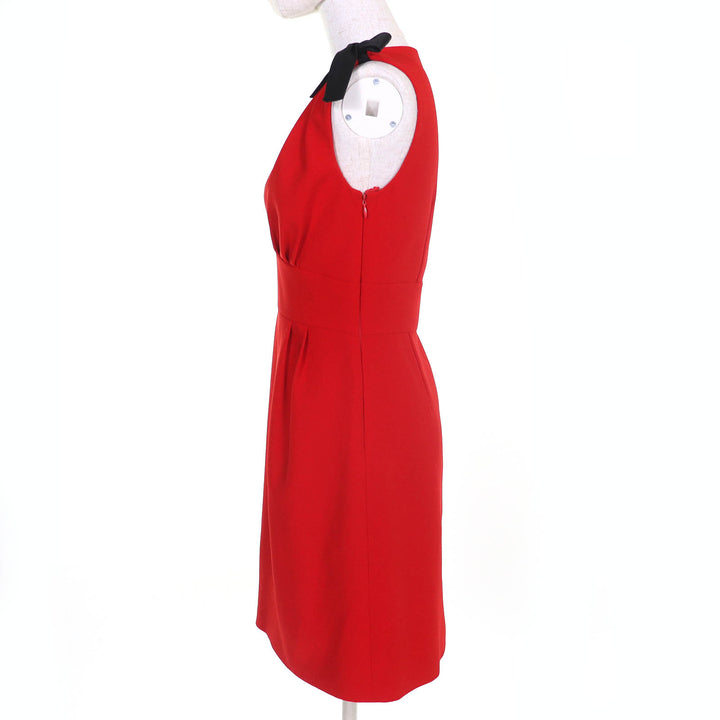 Very Good MIUMIU one piece cady dress Red Triacetate Women 38 MF2364 4KT