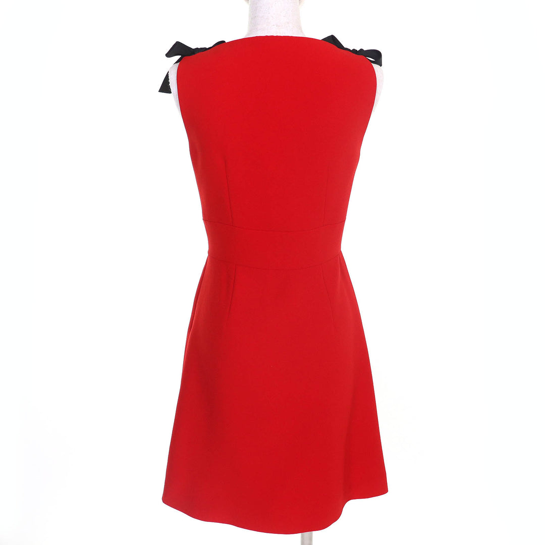 Very Good MIUMIU one piece cady dress Red Triacetate Women 38 MF2364 4KT