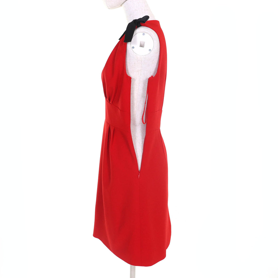 Very Good MIUMIU one piece cady dress Red Triacetate Women 38 MF2364 4KT
