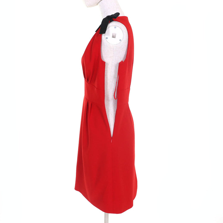 Very Good MIUMIU one piece cady dress Red Triacetate Women 38 MF2364 4KT