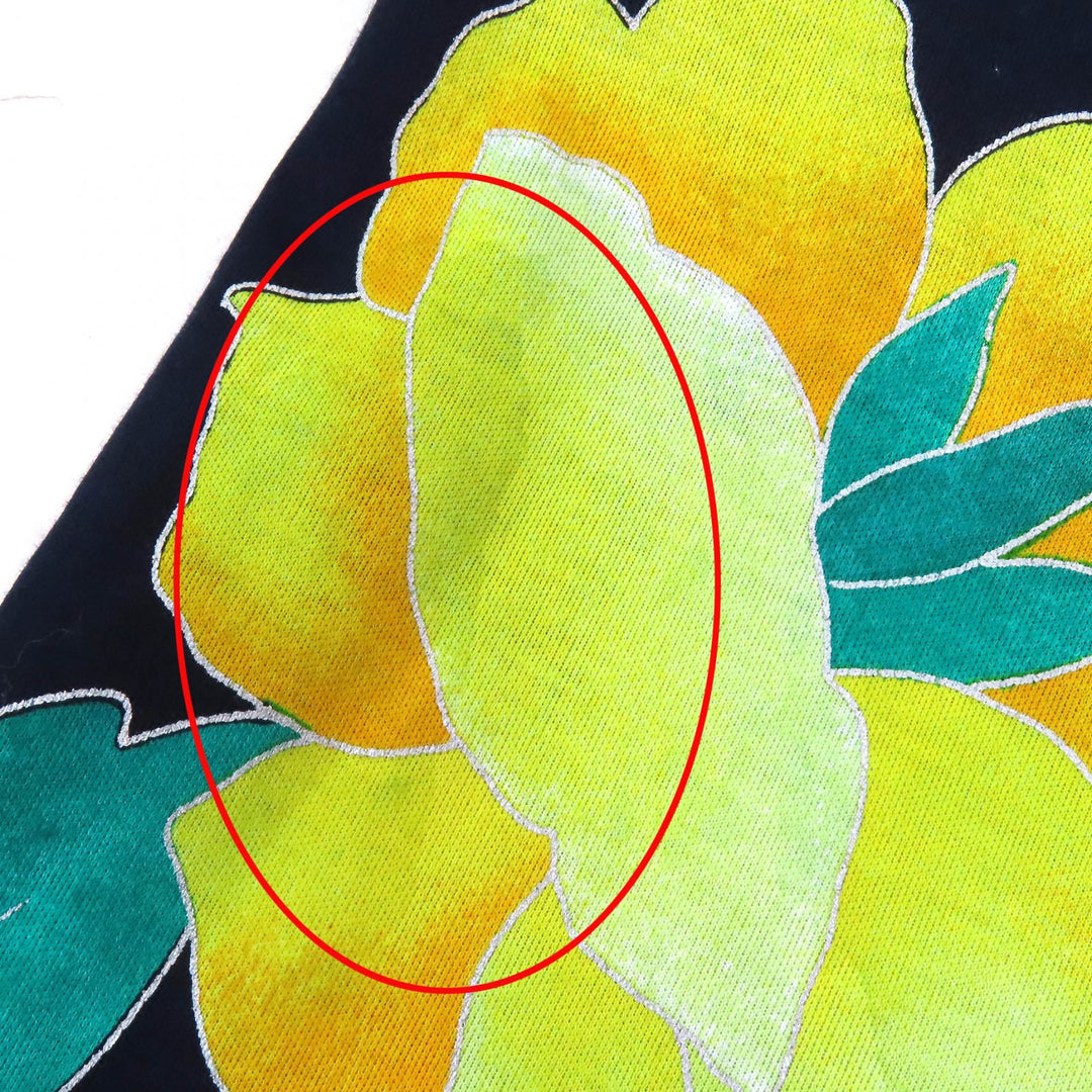 Great LEONARD FASHION T-shirt Floral print cache-coeur design V-neck
