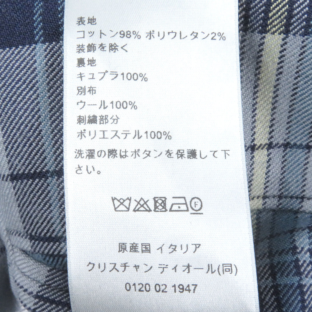 Great DIOR coat Navy cotton mens 48 513C350A6471