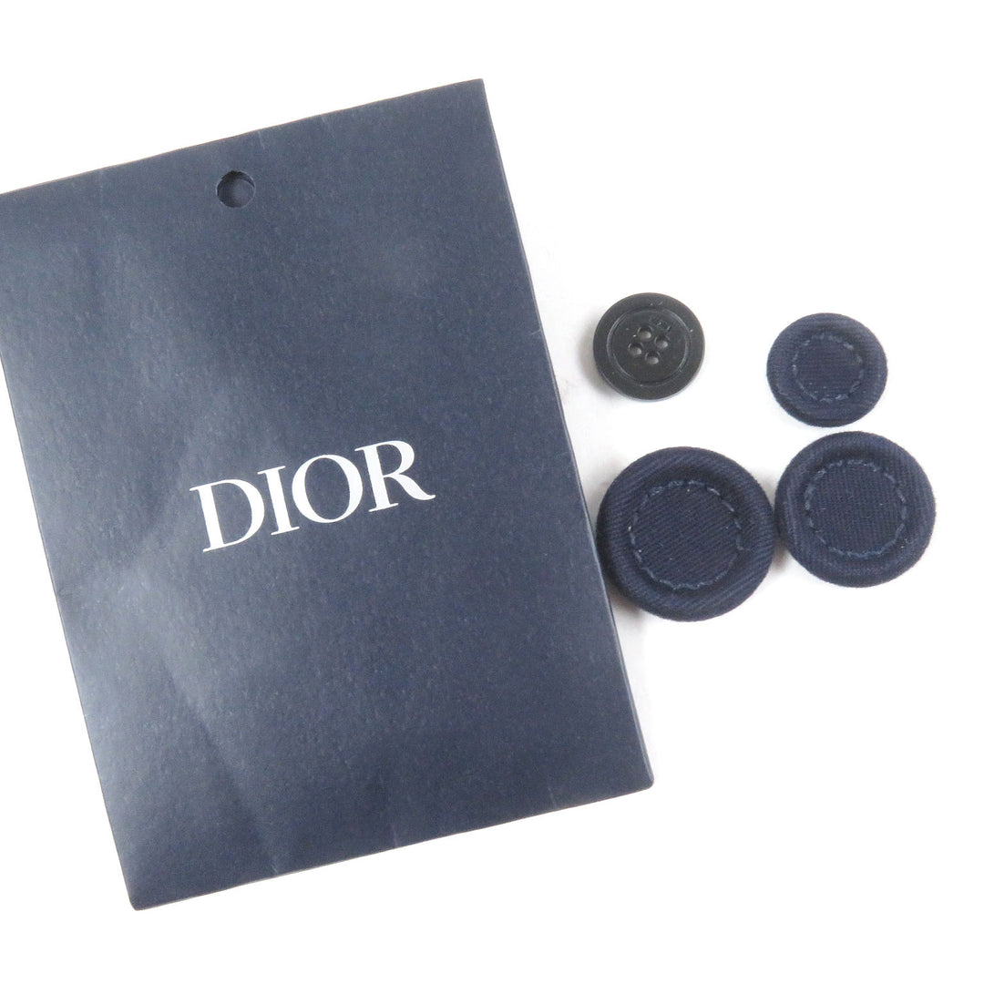 Great DIOR coat Navy cotton mens 48 513C350A6471
