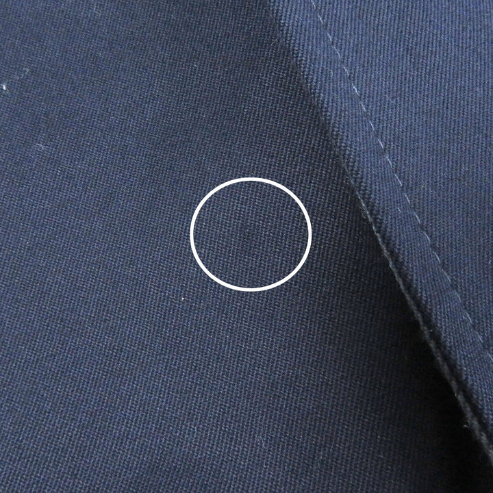 DIOR Logo embroidered balmacaan coat Navy cotton mens 48 513C350A6471