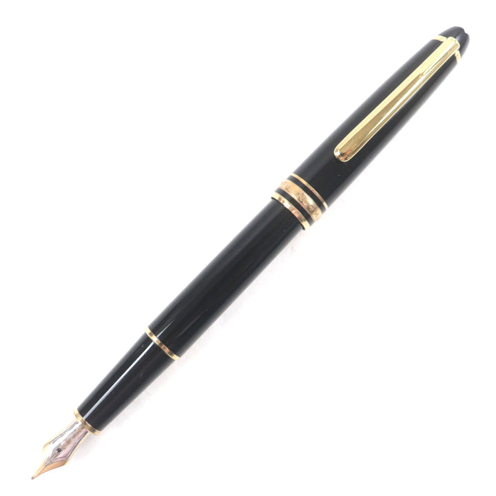 Great MONTBLANC fountain pen Meisterstck Classic Dual Use Black gold 14K mens