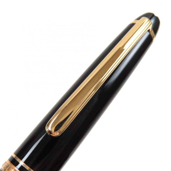 Great MONTBLANC fountain pen Meisterstck Classic Dual Use Black gold 14K mens