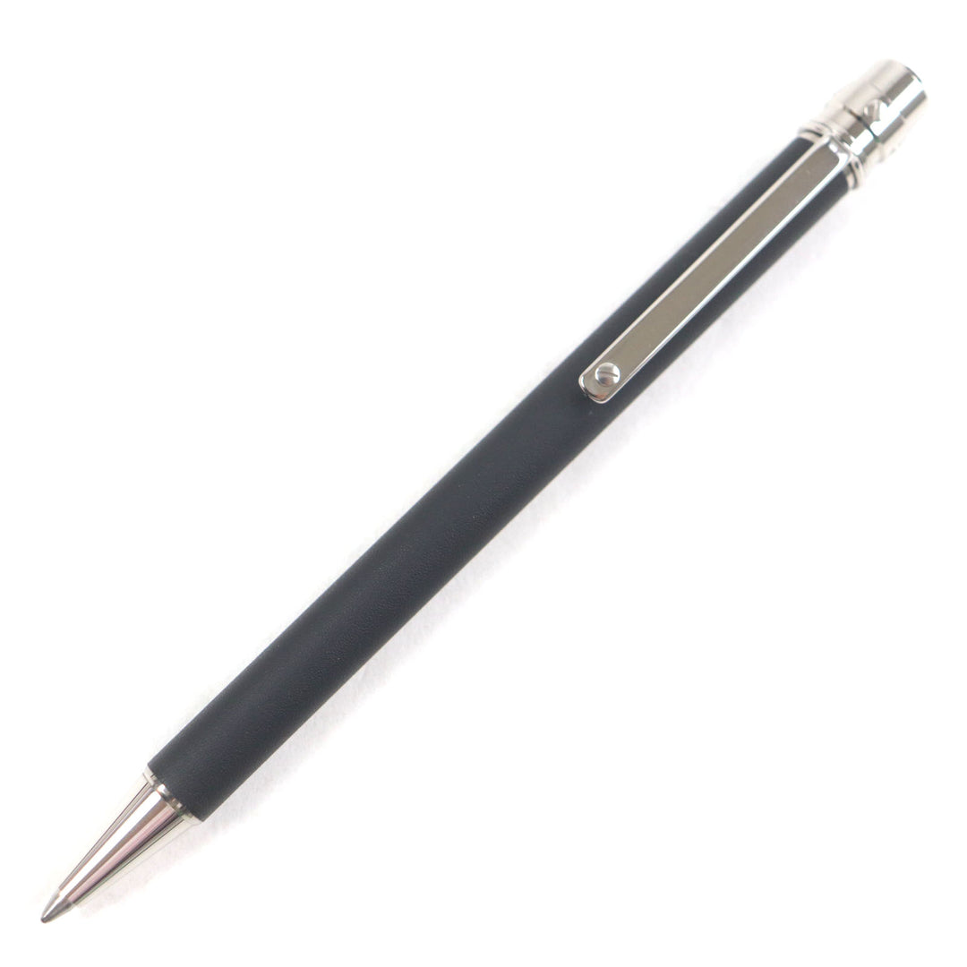 Excellent Cartier Ballpoint pen Santos Twist type Matte Black Silver mens