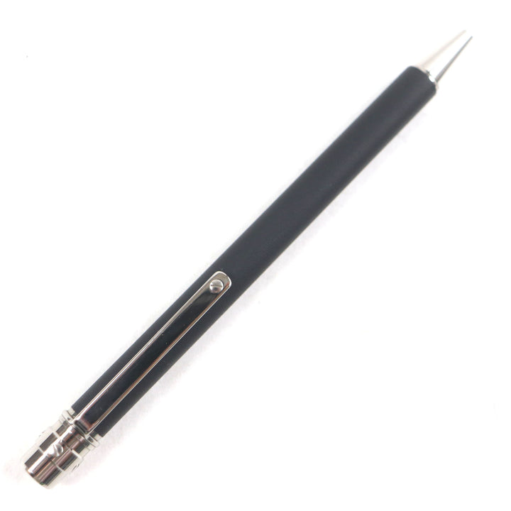 Excellent Cartier Ballpoint pen Santos Twist type Matte Black Silver mens