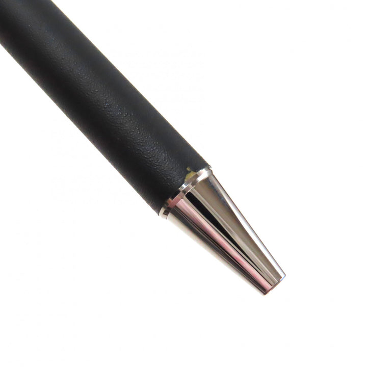 Excellent Cartier Ballpoint pen Santos Twist type Matte Black Silver mens