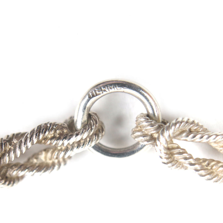 Very Good HERMES Necklace Audienne Silver mens