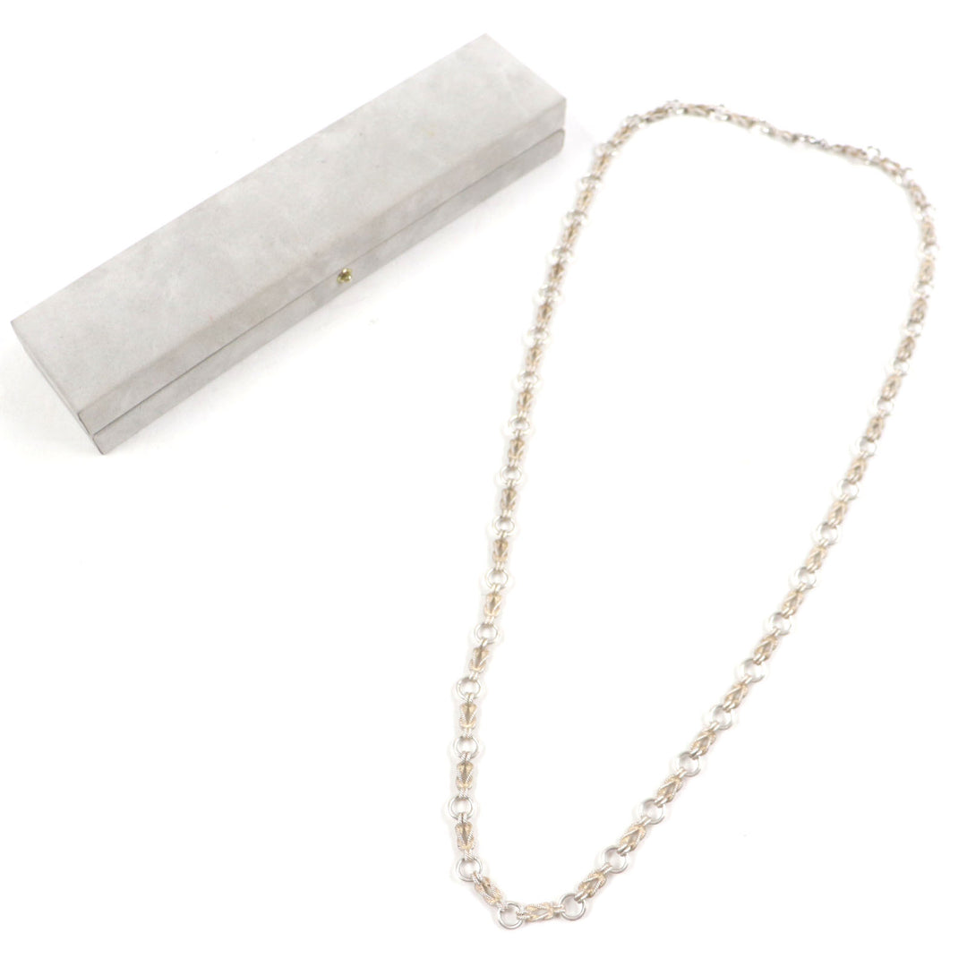 Very Good HERMES Necklace Audienne Silver mens