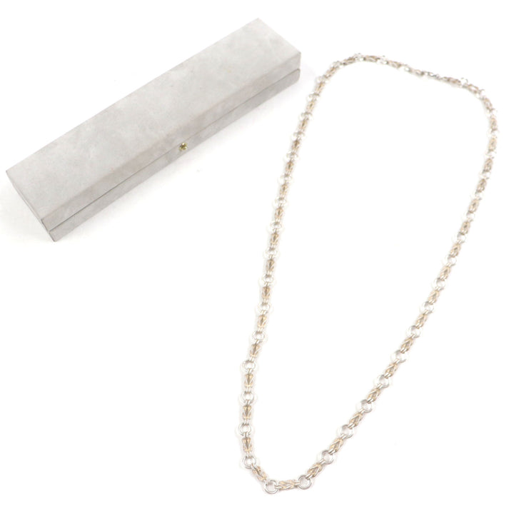 Very Good HERMES Necklace Audienne Silver mens