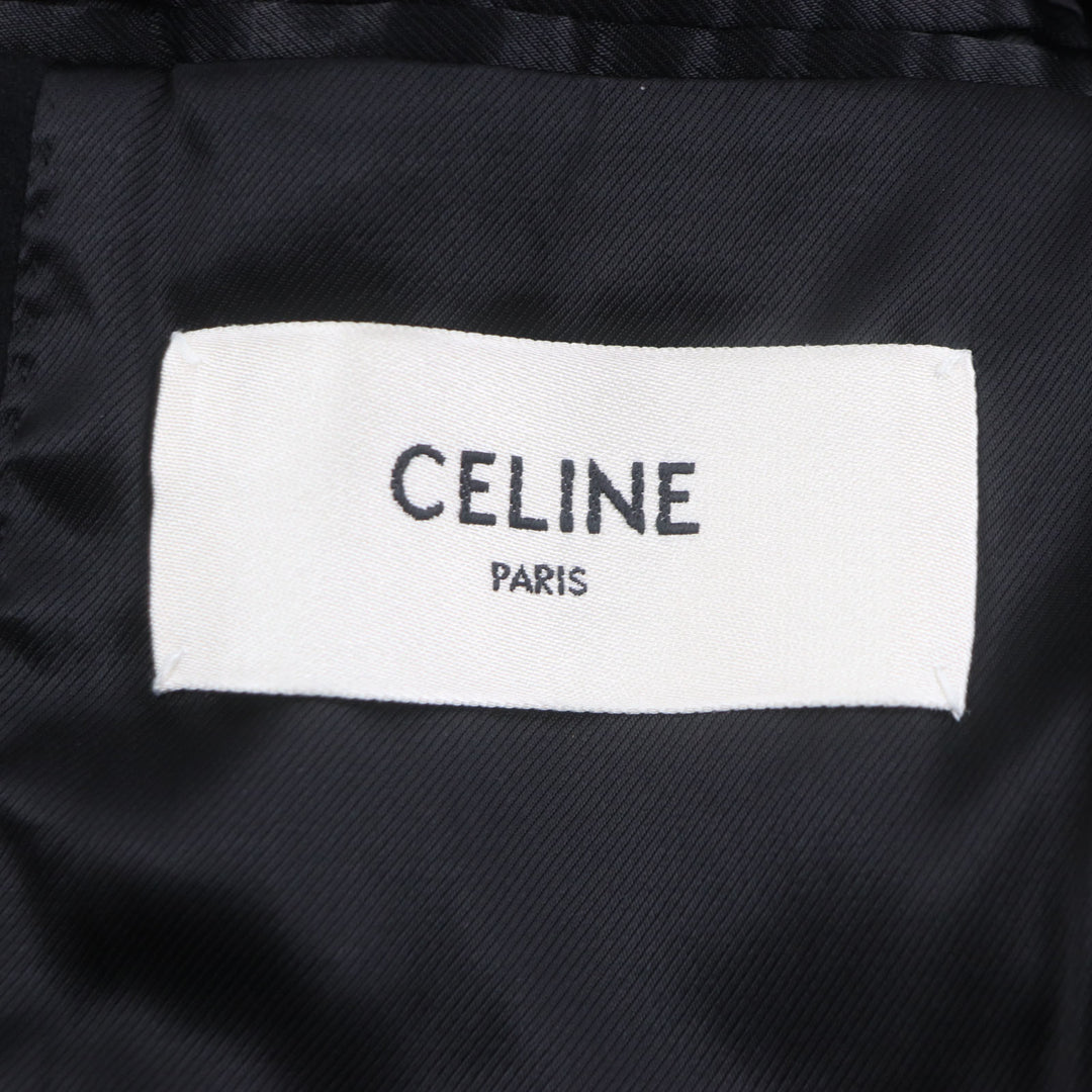 Excellent CELINE Chester coat black wool mens 44 2M025863C