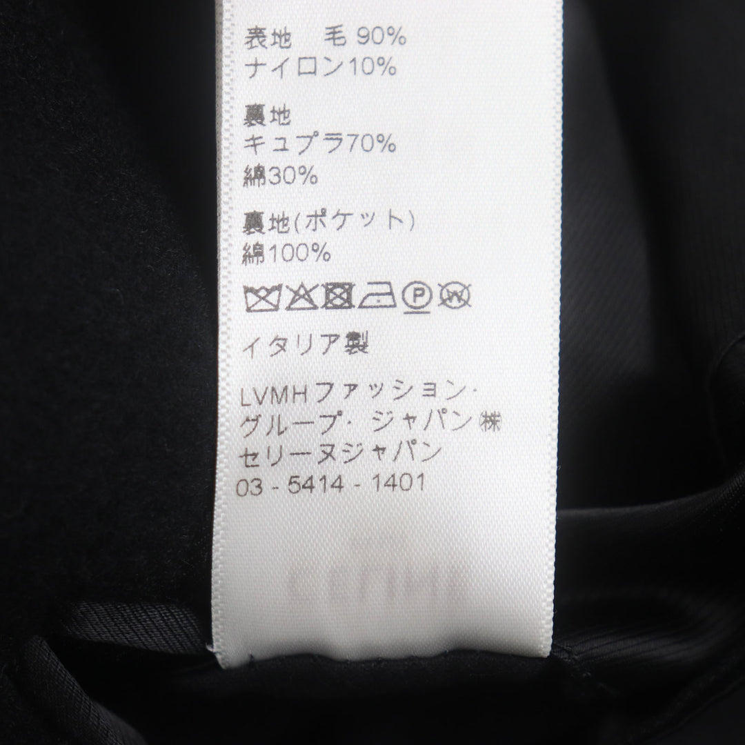 Excellent CELINE Chester coat black wool mens 44 2M025863C