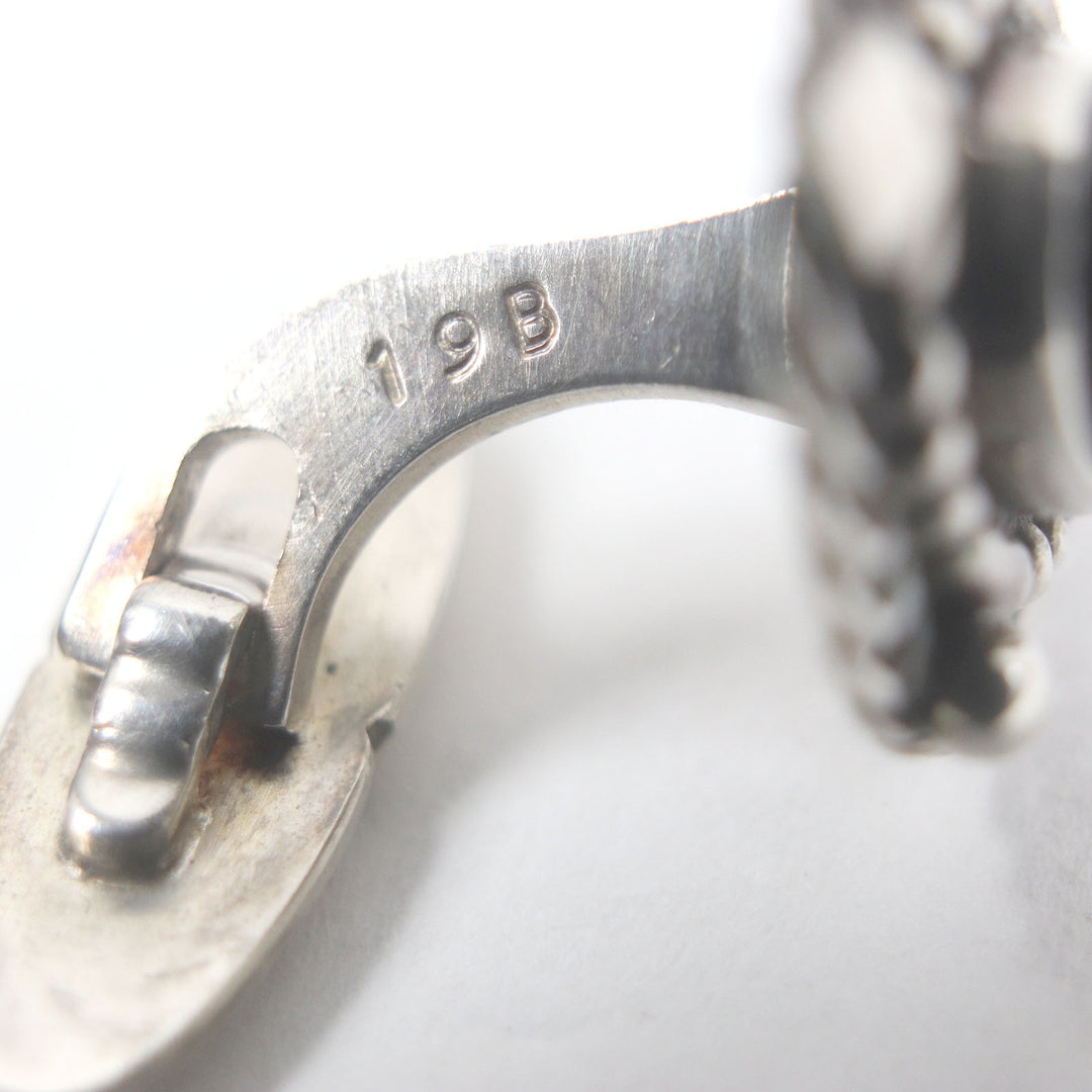 Great Georg Jensen Cufflinks cufflinks Silver black SV925 mens 19B
