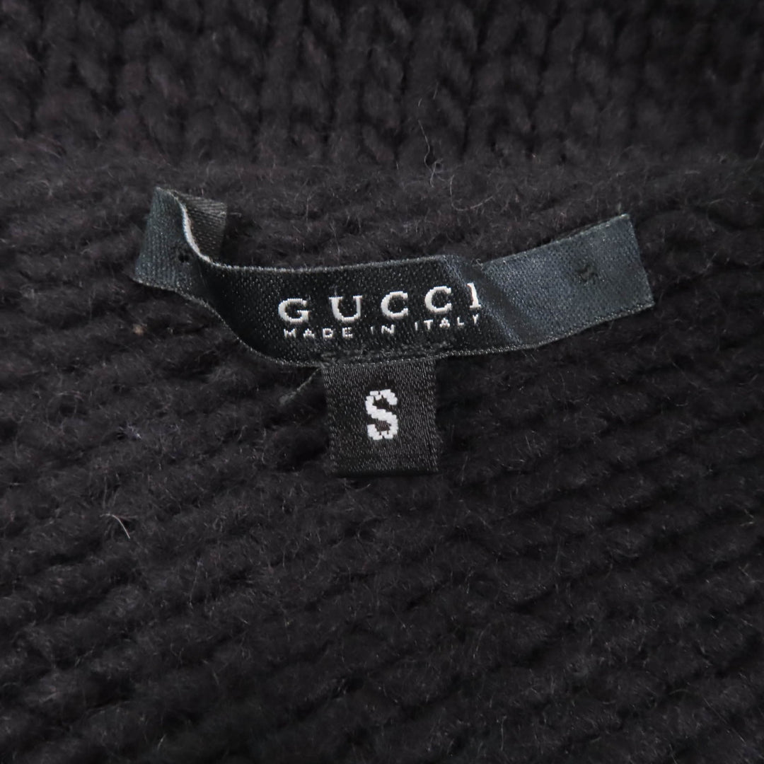 Great GUCCI ensemble V-neck cardigan + sleeveless knit 2-piece set Women S 104561