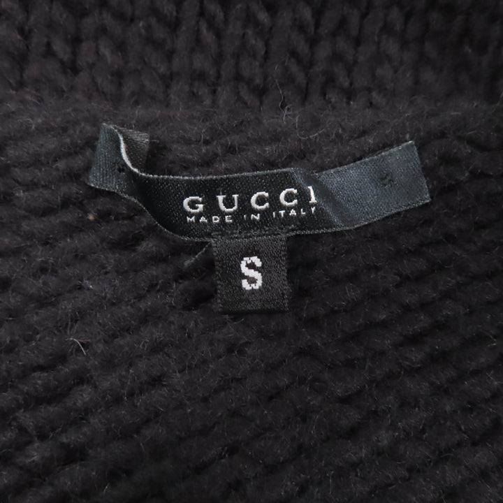 Great GUCCI ensemble V-neck cardigan + sleeveless knit 2-piece set Women S 104561