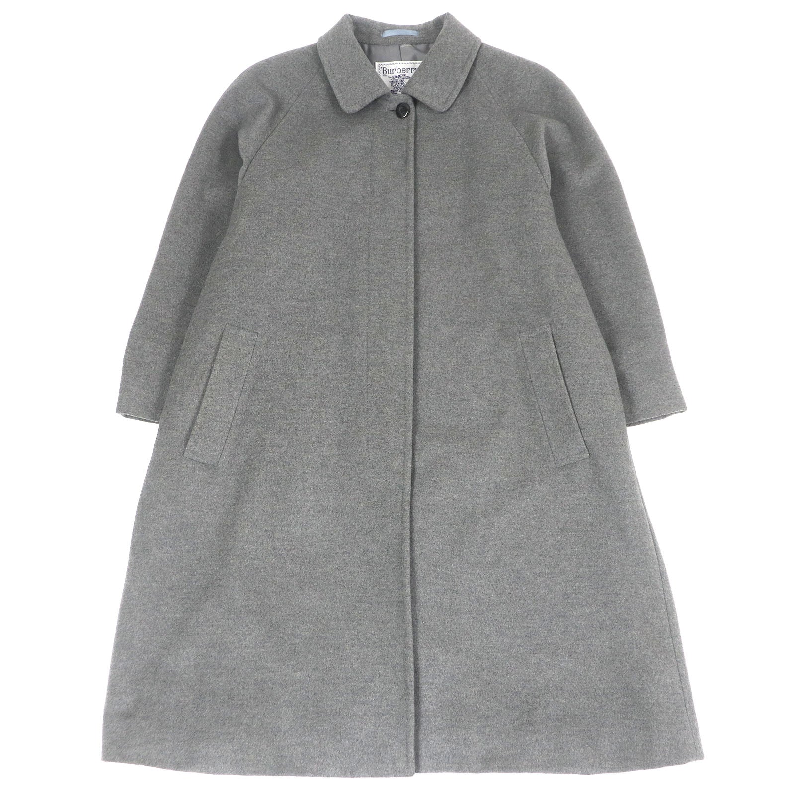 Burberrys / バーバリーズ | 推定1970s～ vintage / ヴィンテージ cashmere 100％ / カシミヤ フライフロント コート / 総裏地 | グレー | メンズ Very Good Burberrys coat fly front gray cashmere mens – caro-japan