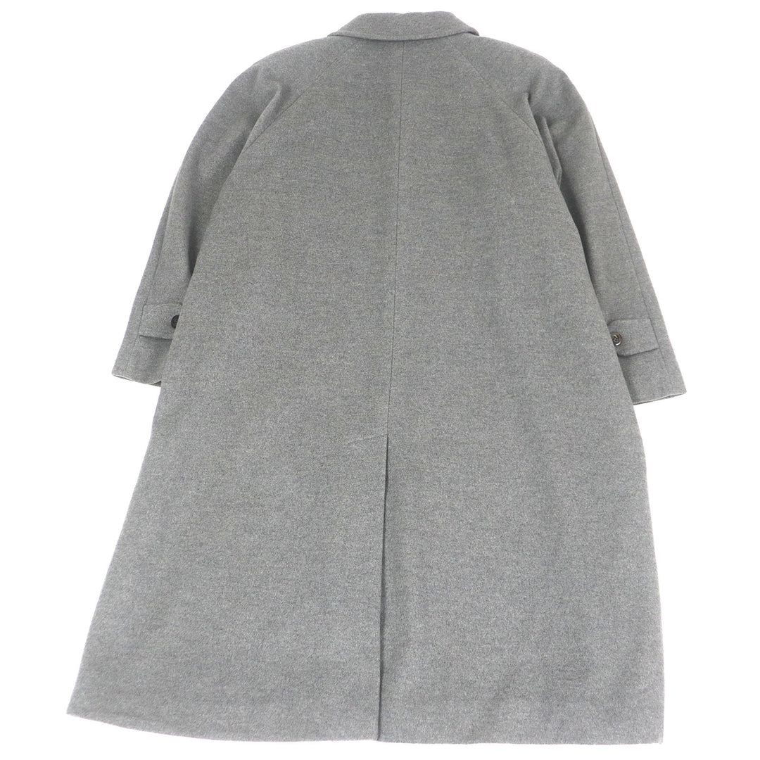 Very Good Burberrys coat fly front gray cashmere mens