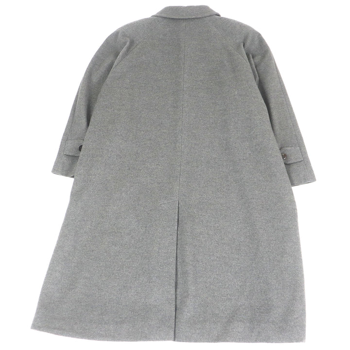 Very Good Burberrys coat fly front gray cashmere mens