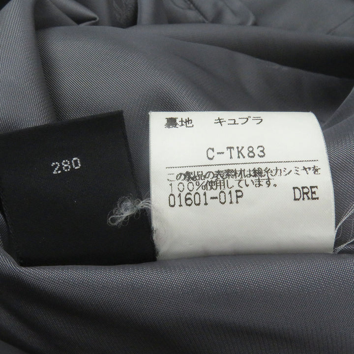 Very Good Burberrys coat fly front gray cashmere mens