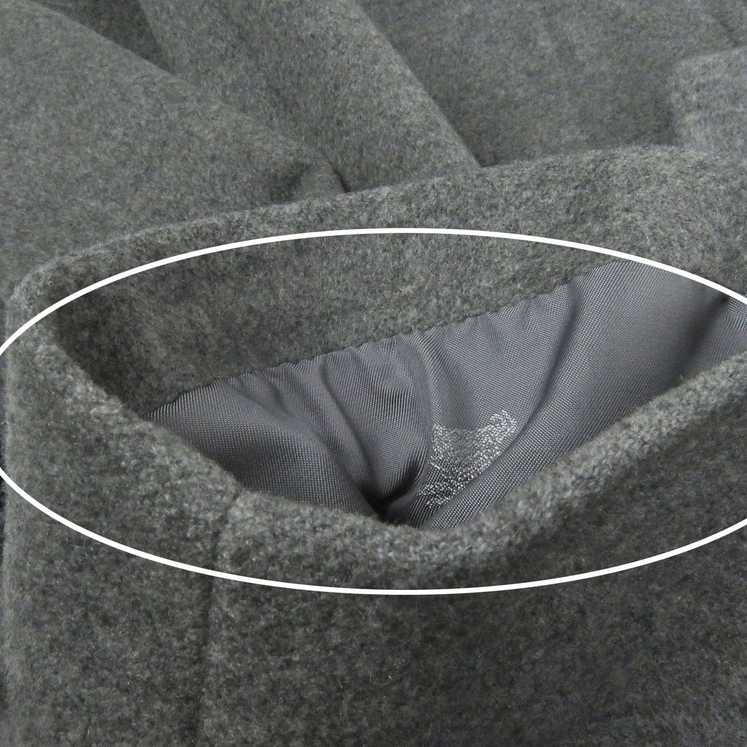 Very Good Burberrys coat fly front gray cashmere mens