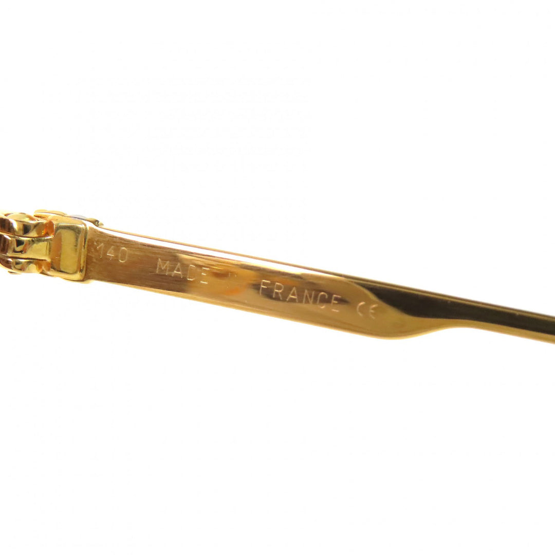 Excellent Cartier sunglasses Trinity Half Rim Frame: Gold Bordeaux mens