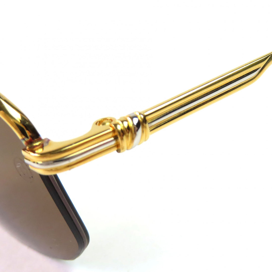 Excellent Cartier sunglasses Trinity Half Rim Frame: Gold Bordeaux mens