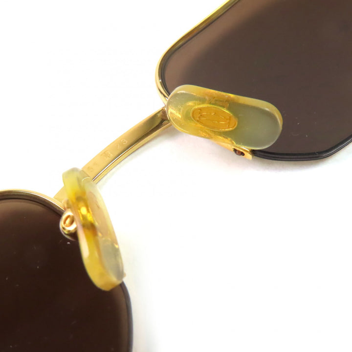 Excellent Cartier sunglasses Trinity Half Rim Frame: Gold Bordeaux mens