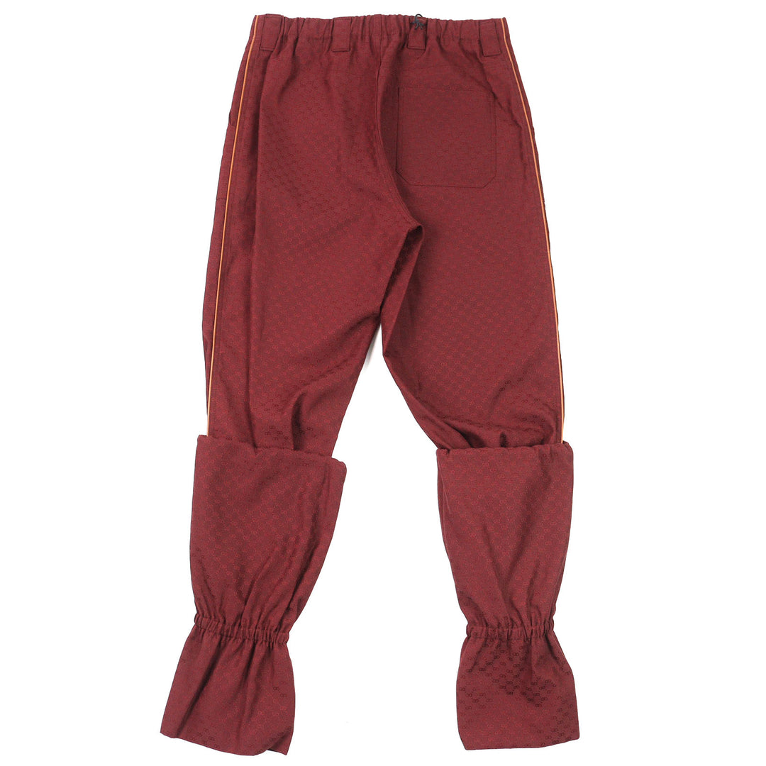 Pristine GUCCI Pants GG Jacquard, worn on the runway Bordeaux mens 46 614939