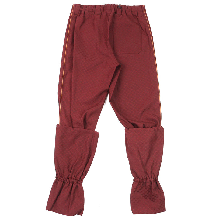 Pristine GUCCI Pants GG Jacquard, worn on the runway Bordeaux mens 46 614939