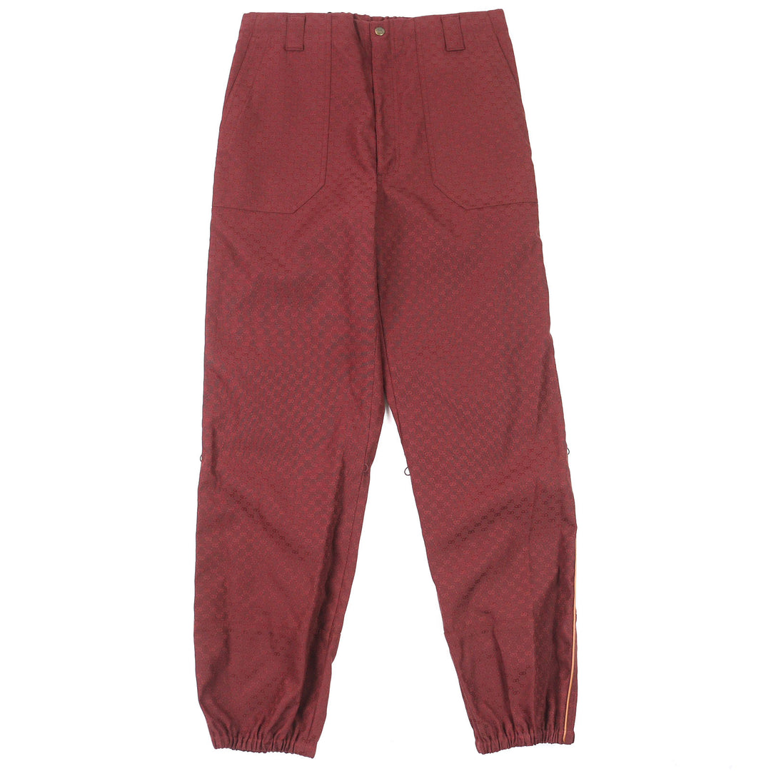 Pristine GUCCI Pants GG Jacquard, worn on the runway Bordeaux mens 46 614939