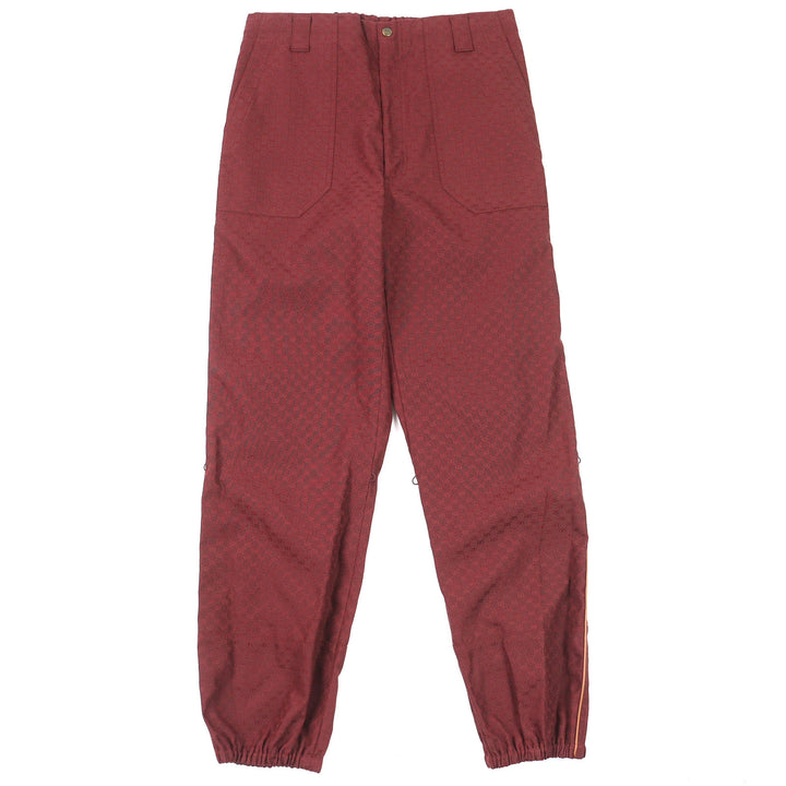 Pristine GUCCI Pants GG Jacquard, worn on the runway Bordeaux mens 46 614939