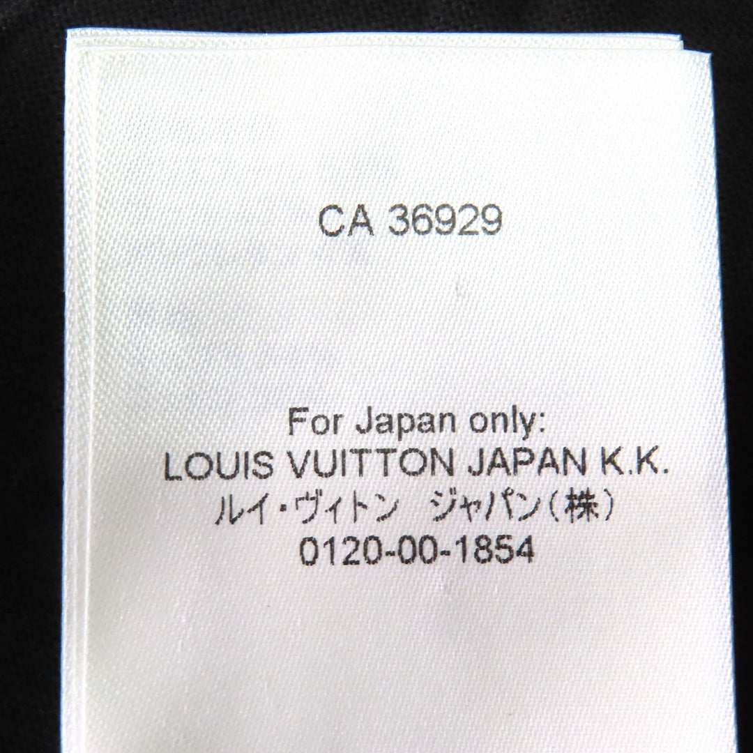 LOUIS VUITTON tailored jacket Monogram Allover Single black polyester mens 48