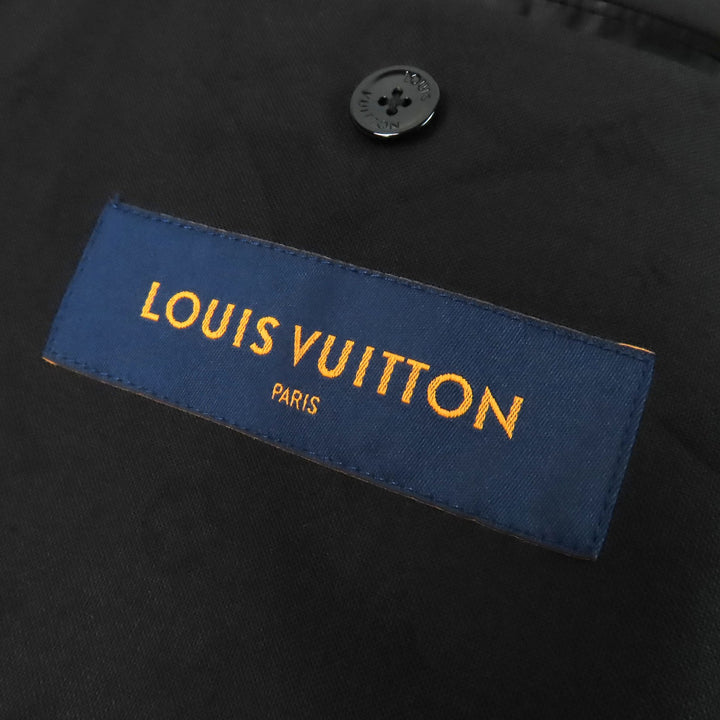 Excellent LOUIS VUITTON tailored jacket black polyester mens 48