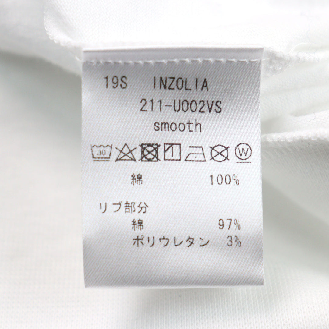Pristine ANTICIPO Short sleeve T-shirt INZOLIA INZOLIA Logo tag, white mens 42