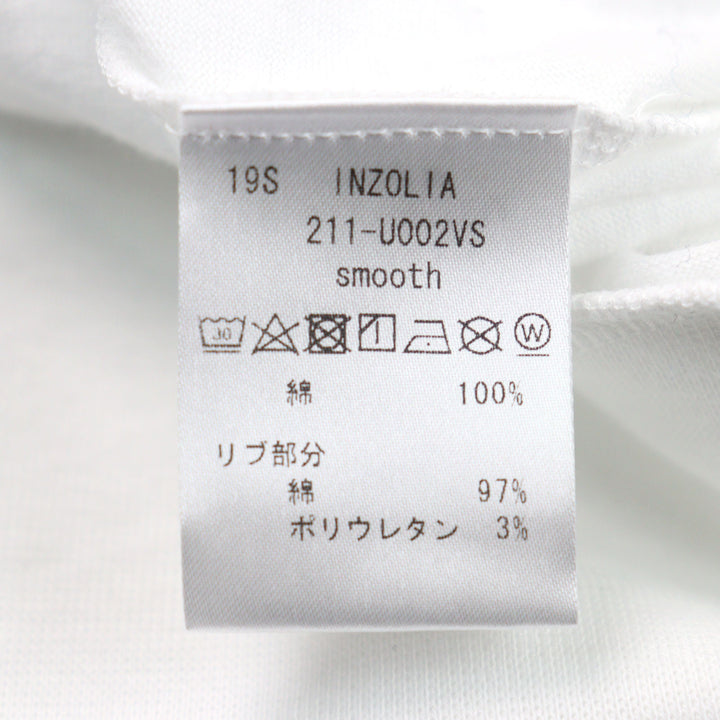 Pristine ANTICIPO Short sleeve T-shirt INZOLIA INZOLIA Logo tag, white mens 42