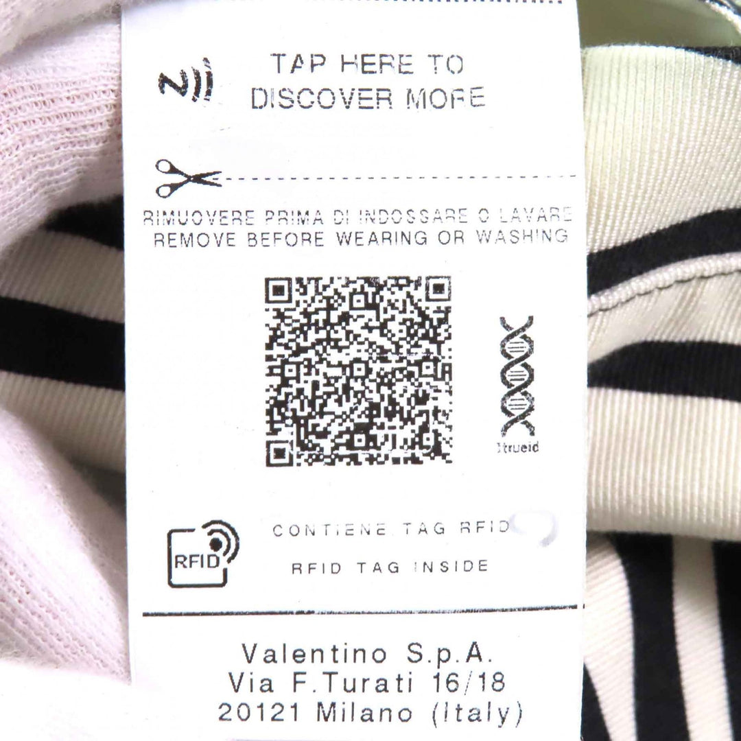 Excellent VALENTINO Long sleeve shirt V Logo Metal Zebra Print Women 36 1B3CI0RF7B9