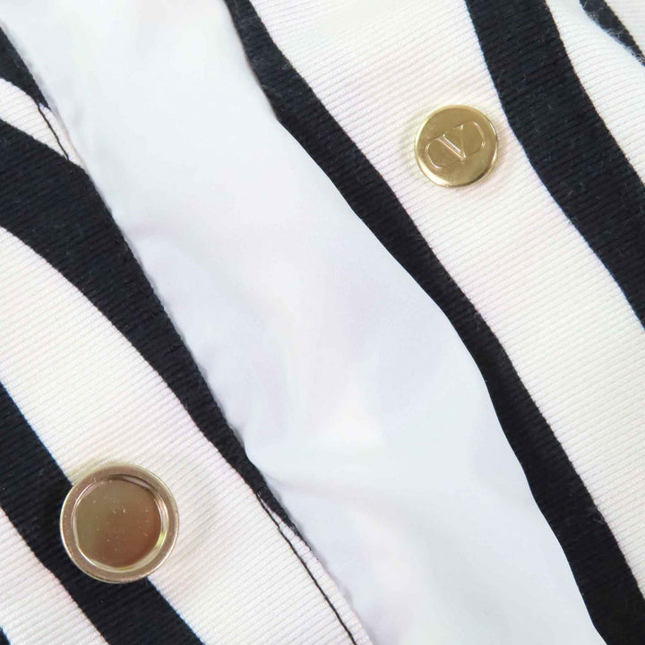 Excellent VALENTINO Long sleeve shirt V Logo Metal Zebra Print Women 36 1B3CI0RF7B9