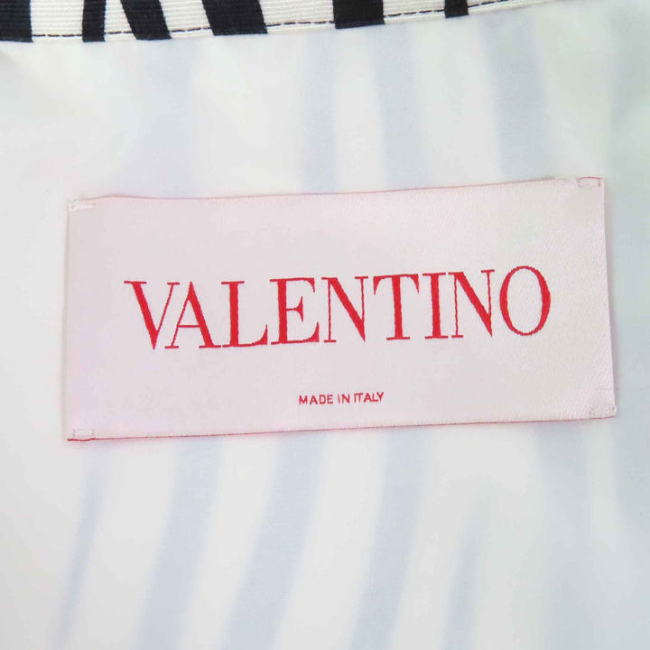 Excellent VALENTINO Long sleeve shirt V Logo Metal Zebra Print Women 36 1B3CI0RF7B9