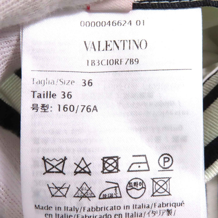Excellent VALENTINO Long sleeve shirt V Logo Metal Zebra Print Women 36 1B3CI0RF7B9