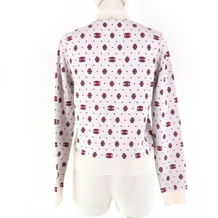 Excellent CHANEL knit Ivory silk Women 36 P74276K10699