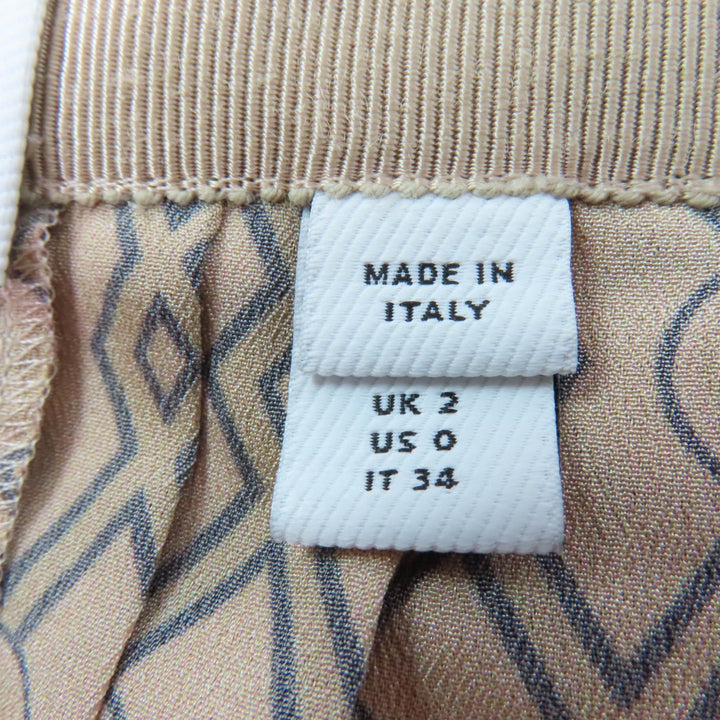 Excellent BURBERRY Pleated skirt Knee length Graphic print polyester Women 34