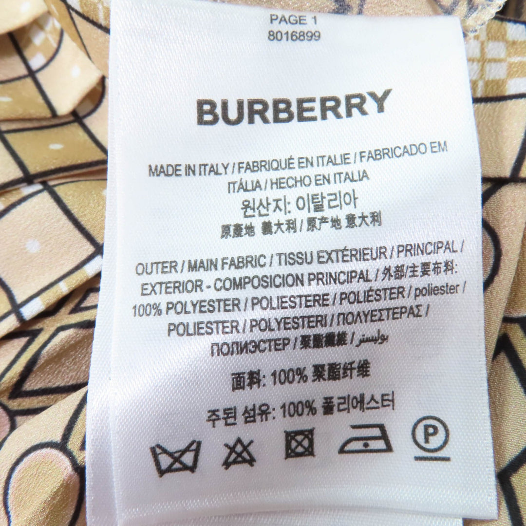 Excellent BURBERRY Pleated skirt Knee length Graphic print polyester Women 34