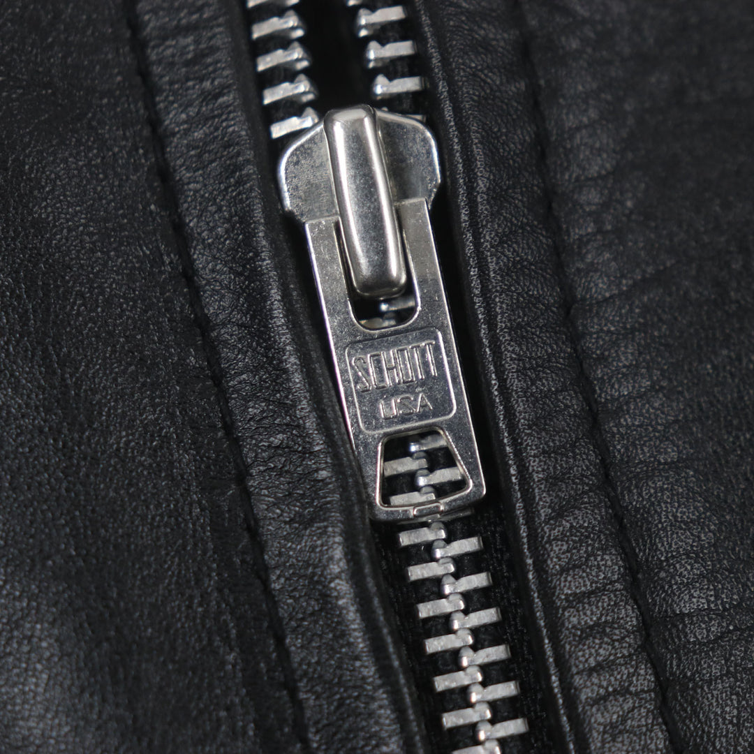 Great schott Leather jacket LONG ISLAND Zip-up Single black Cowhide S 3141022