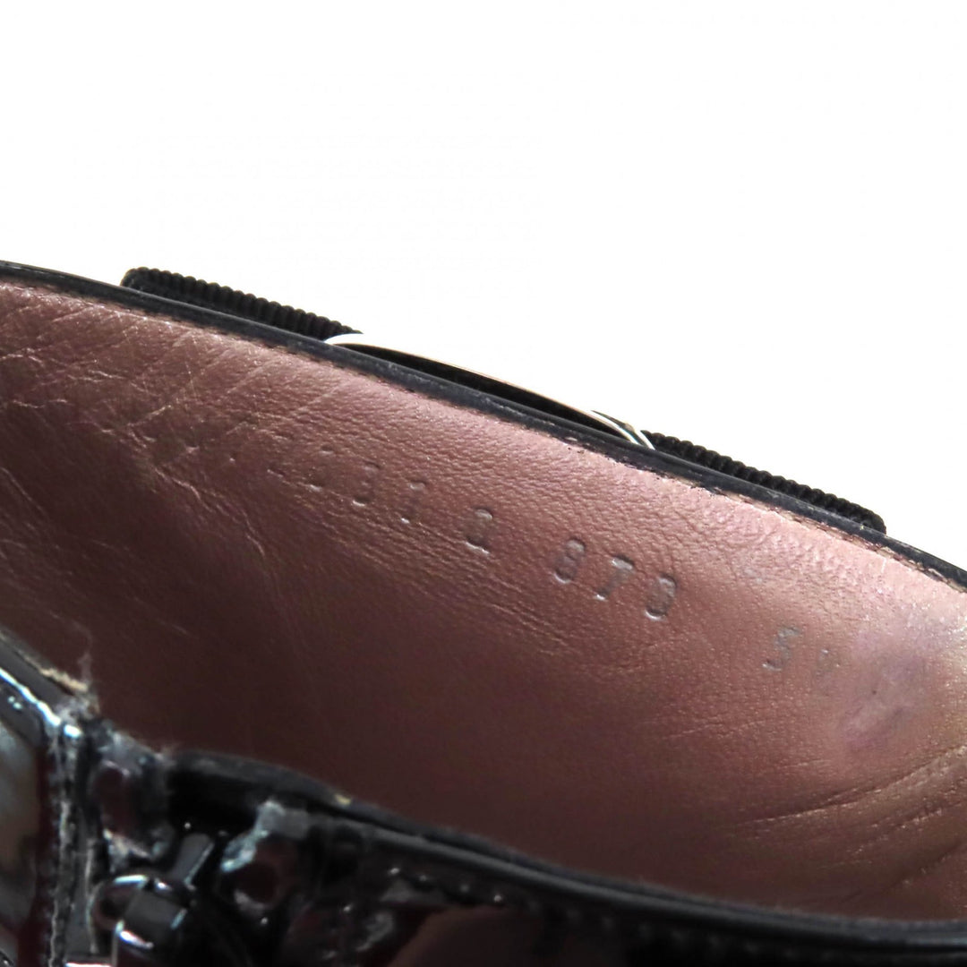 Excellent Salvatore Ferragamo Ankle boots Patent leather with Vara ribbon and 5