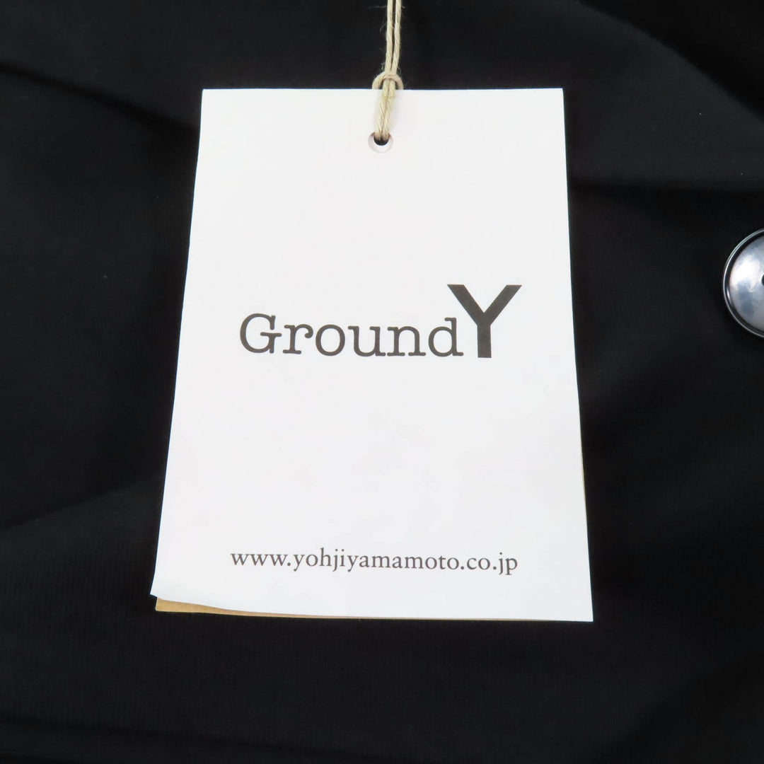 Excellent Ground Y Jacket Asymmetrical Design Cotton black cotton mens 1