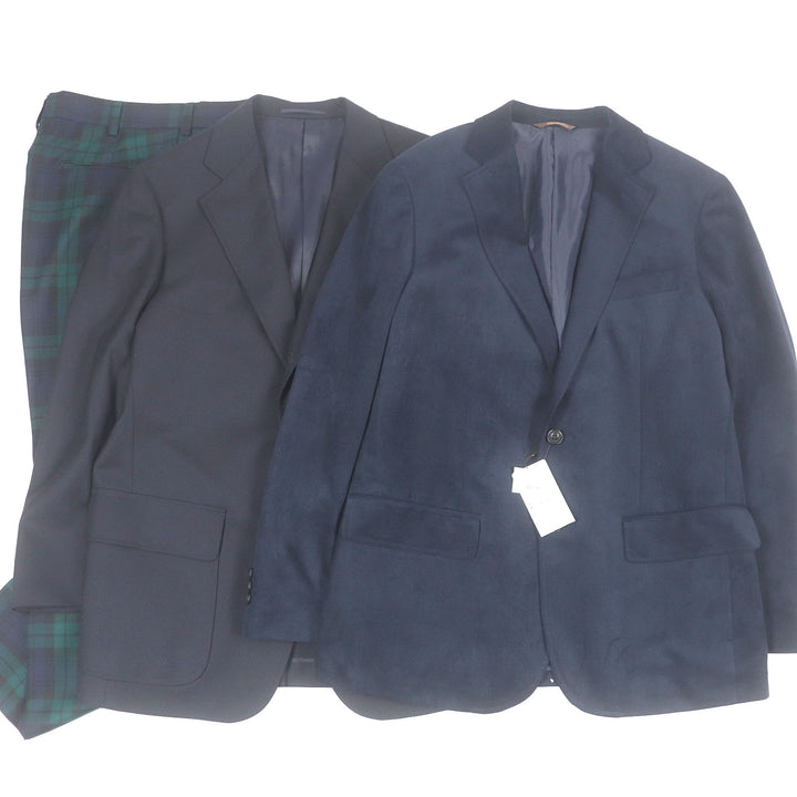 Pristine J.PRESS suit ARAMIS Aramis jacket 3-piece set Navy wool mens L