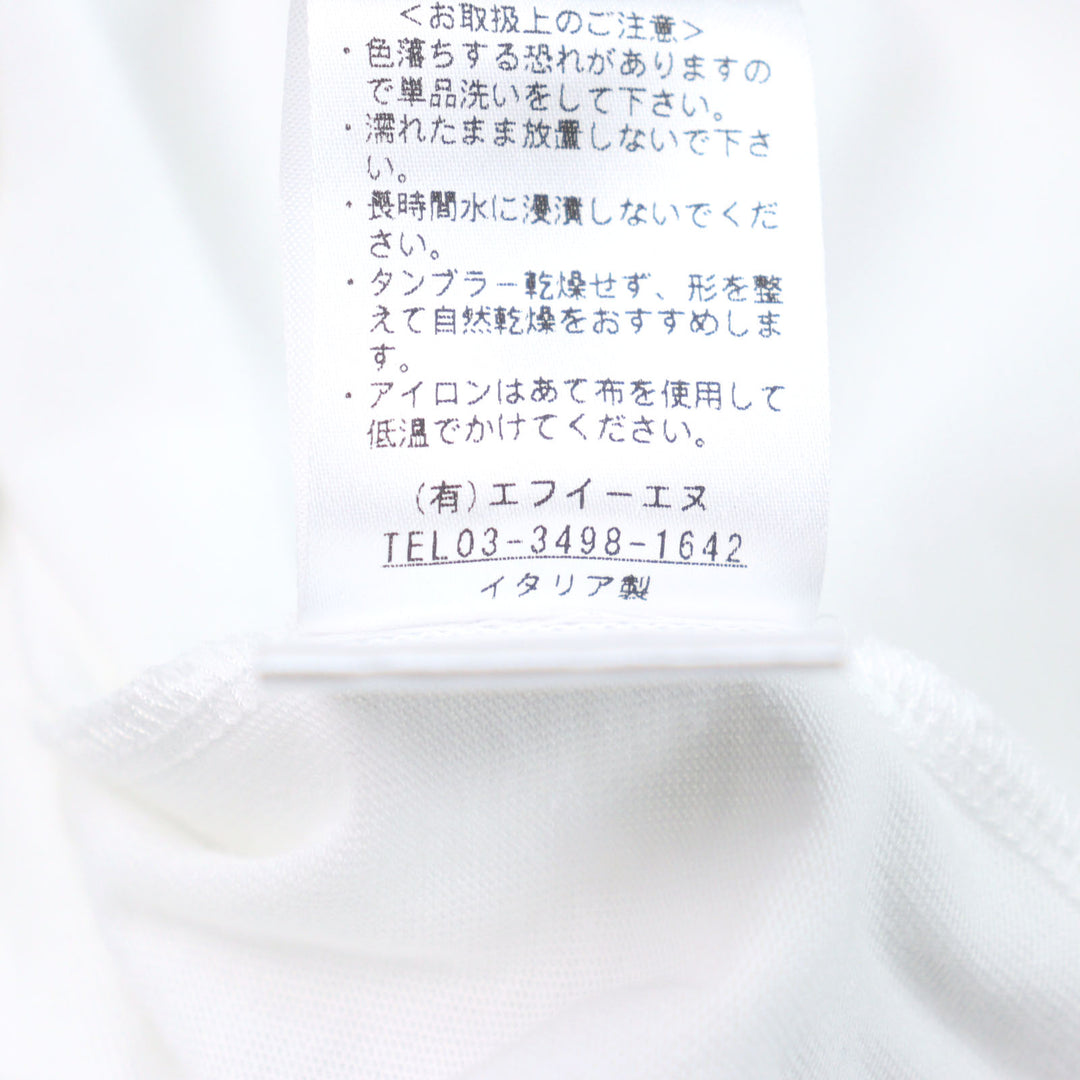 Pristine ANTICIPO Short sleeve T-shirt INZOLIA Logo tag, ribbed paneling cotton