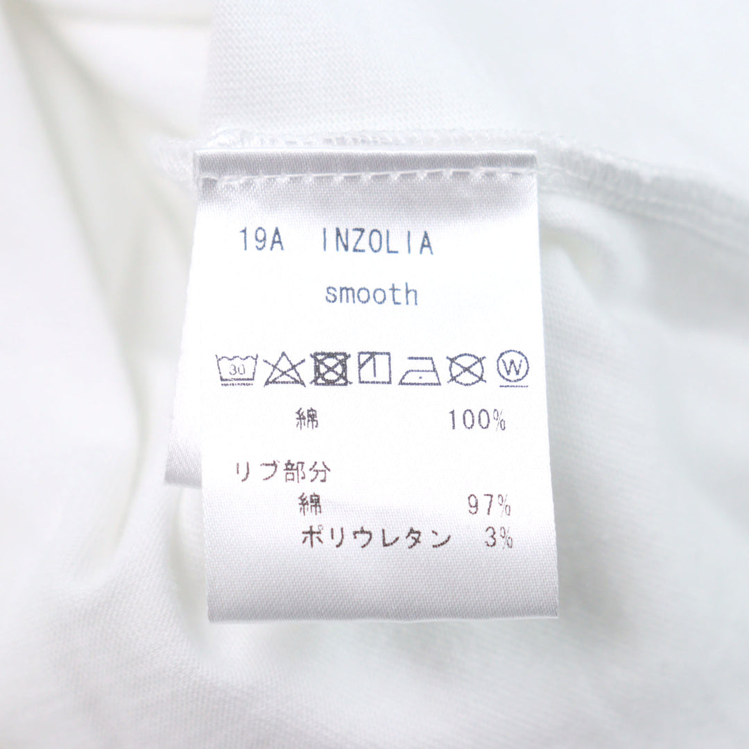 Pristine ANTICIPO Short sleeve T-shirt INZOLIA Logo tag, ribbed paneling cotton